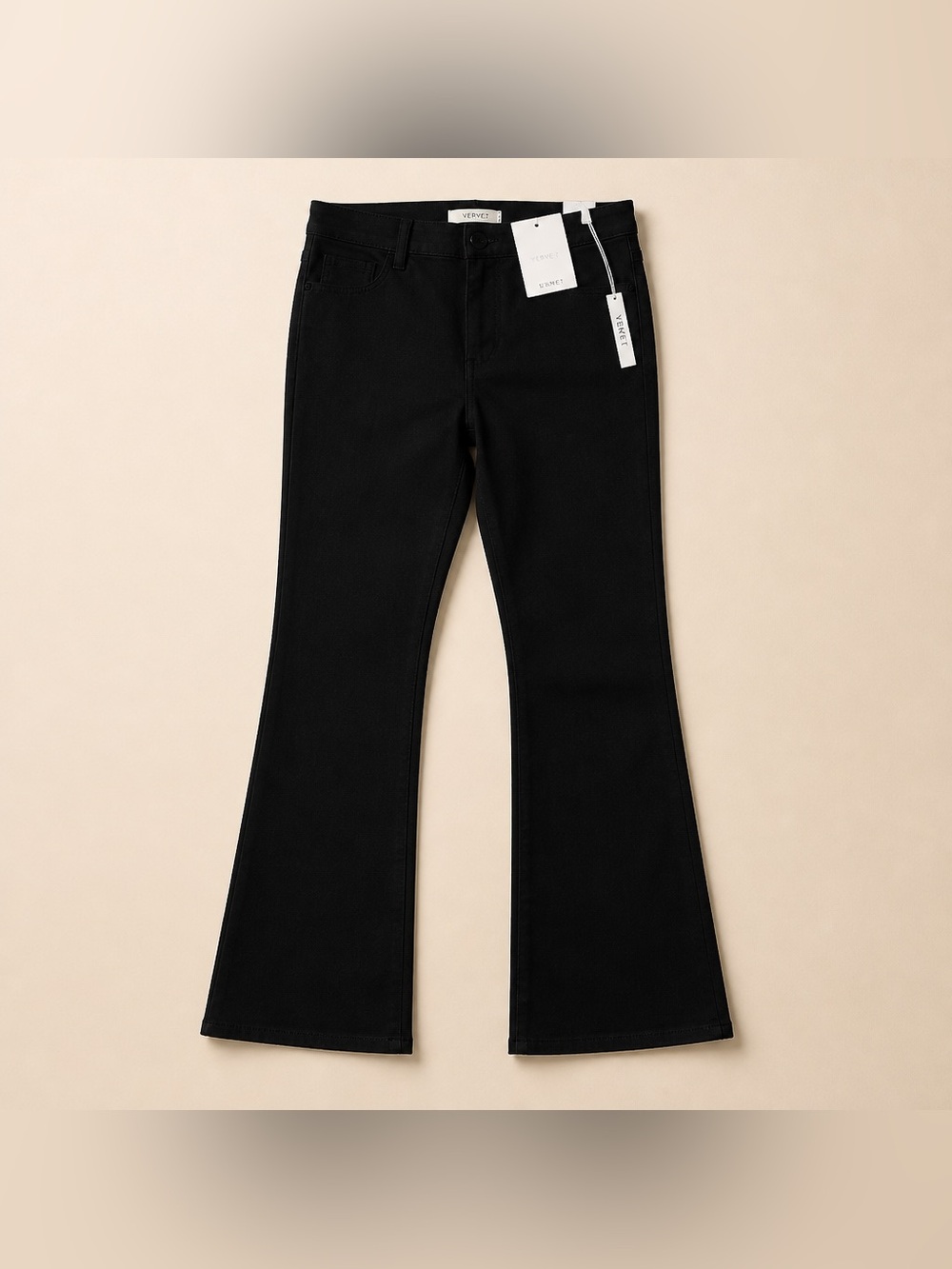 Ella Moss Size 33 Pull On Black Flare Body Sculpt Polyester Cotton Spandex Pants